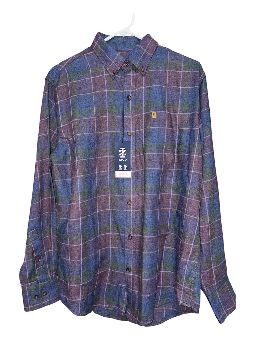 NWT IZOD Flannel Size M